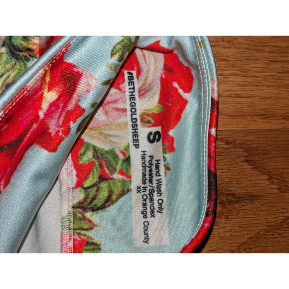 Goldsheep Size Small The Romantic Blue w Floral Print Retired leggings - Picture 6 of 6